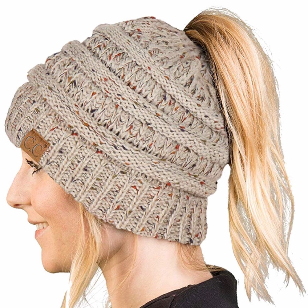 Knit Ponytail Beanie